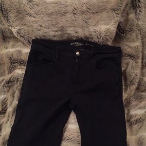 Black AE high rise jeggings